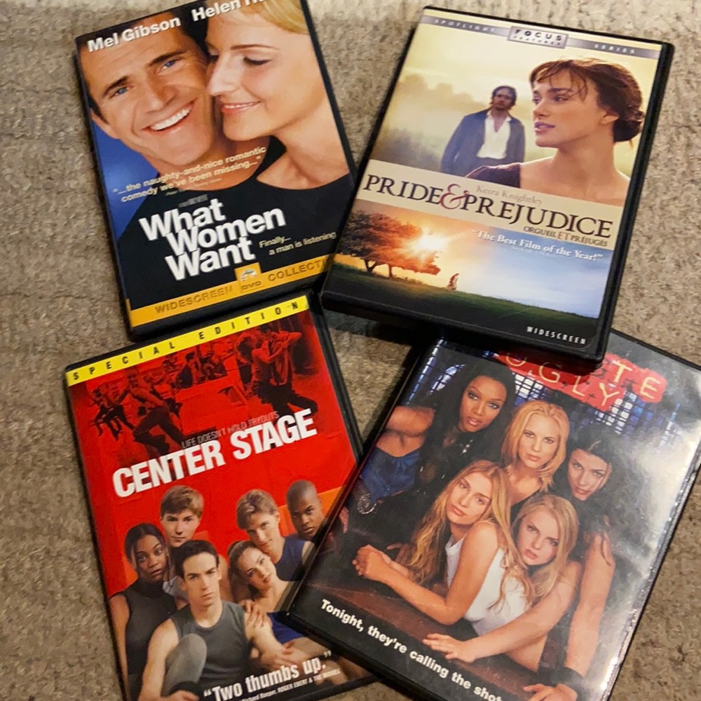 Bundle of Romantic Comedy DVDs - Center Stage, Coyote Ugly, Pride and Prejudice
